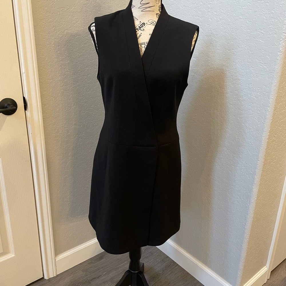 BCBG MaxAzria Elegant Black Sleeveless Dress or Long Vest